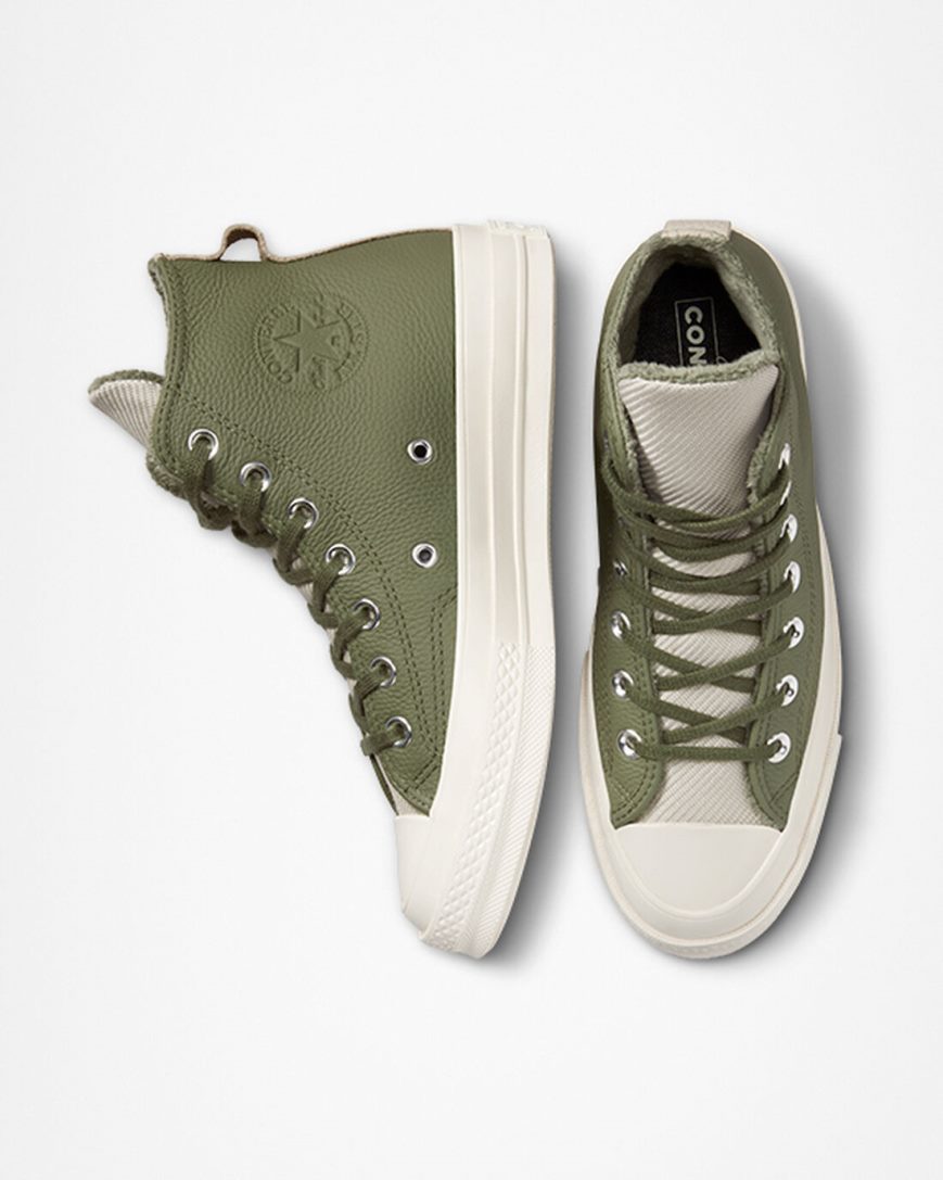 Tenisi Inalti Dama Converse Chuck 70 Counter Climate Masline Verzi | RO 13KDVX659